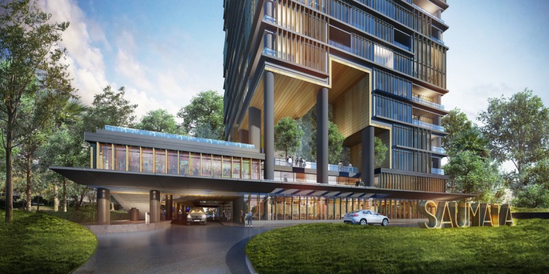 Enterance saumata apartment at alam sutera tangerang